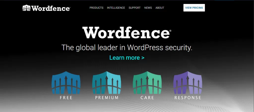 Wordfence Security Homepage